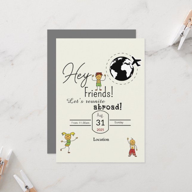 Convite Amigos reunidos (Frente/Verso In Situ)