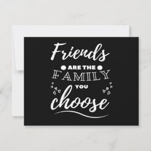 Convite Amigos são a Família que você escolhe Clássico