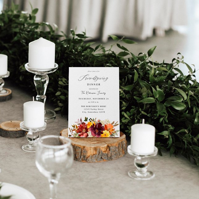 Convite Amizade Floral Dourada Laranja e Amarela (Criador carregado)