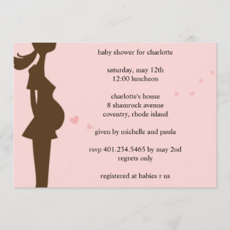 Convite amor à barriga; chá de fraldas