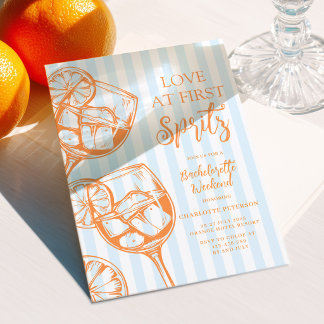 Convite Amor à Primeira Spritz Aperol Despedida de Solteir