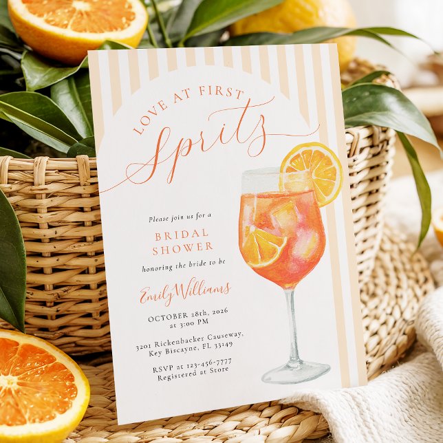 Convite Amor à Primeira Spritz Chá de Noiva (Criador carregado)