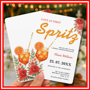 Convite Amor à Primeira Spritz   Chás de Noiva com Citros 