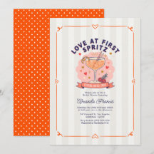 Amor à Primeira Spritz Festa de Noivado Préppy