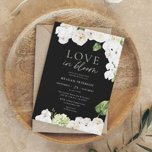 Convite Amor Com Chá de panela Botânico Bloom