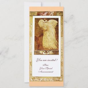 Convite AMOR DE NOIVADO PAVÃO MONOGRAMA ,marrom branco ros