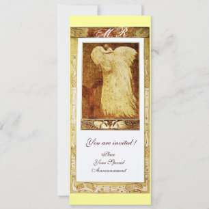 Convite AMOR DE NOIVO PAVÃO MONOGRAMA ,marrom branco amare