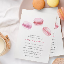 Convite Amor doce | Chá de panela de Macaron rosa