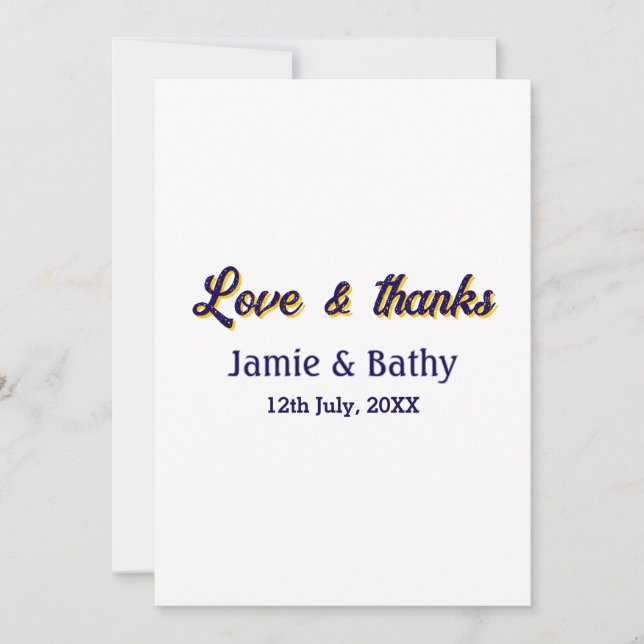 Convite Amor e agradecimento nome da dupla data roxo laran (Frente)