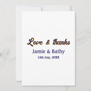 Convite Amor e agradecimento nome da dupla data roxo laran