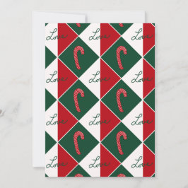Convite Amor e Bengalas de Natal