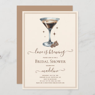 Convite Amor é Criar Chá de panela Espresso Martini