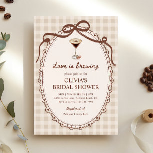 Convite Amor é Criar Chá de panela Espresso Martini