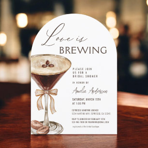 Convite Amor é Criar Chá de panela Espresso Martini