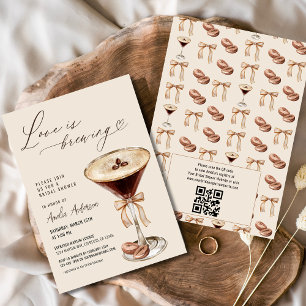 Convite Amor é Criar Chá de panela Espresso Martini