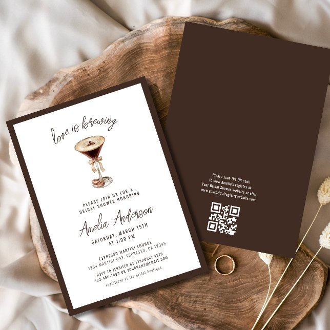 Convite Amor é Criar Chá de panela Espresso Martini (Criador carregado)