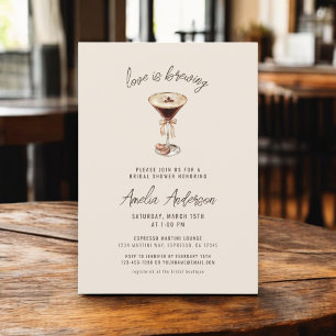 Convite Amor é Criar Chá de panela Espresso Martini