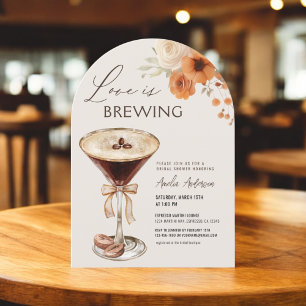 Convite Amor é Criar Chá de panela Espresso Martini