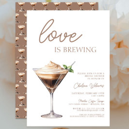 Convite Amor é Criar Chá de panela Espresso Martini