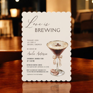 Convite Amor é Criar Chá de panela Espresso Martini