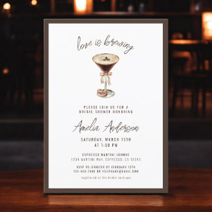 Convite Amor é Criar Chá de panela Espresso Martini
