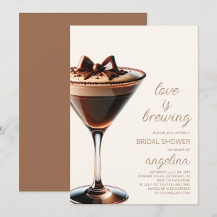 Convite Amor é Criar Chá de panela Espresso Martini