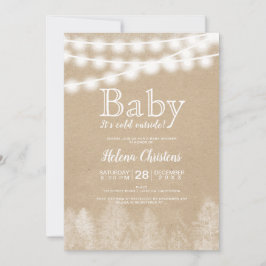 Convite Amor é frio fora da floresta de pinheiros