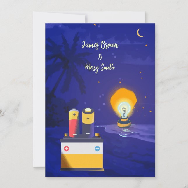 Convite Amor é Iluminação União Radiante Casamento das Alm (Frente)