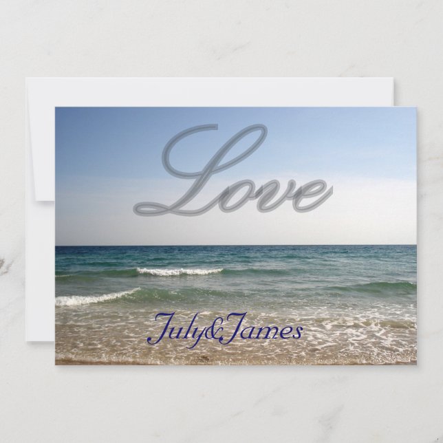 Convite amor e mar (Frente)