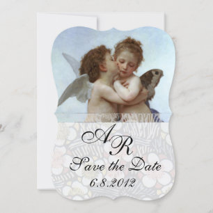 Convite Amor e Psyche como Crianças Festa de casamento Mon