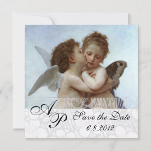 Convite Amor e Psyche como Crianças Festa de casamento Mon