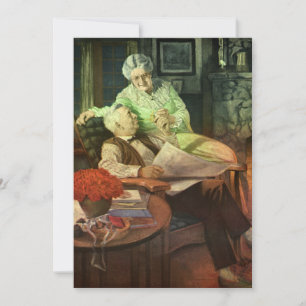 Convite Amor e Romance Antigos, Festa de 50º Aniversário