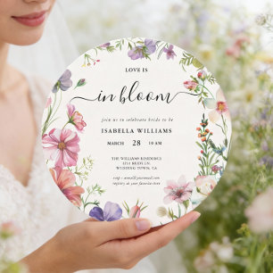 Convite Amor em Flor Chá de Noiva Floral