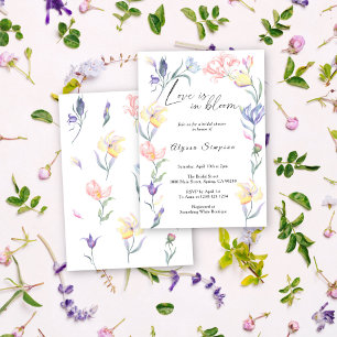 Convite Amor em Flor Chá de Noiva Floral