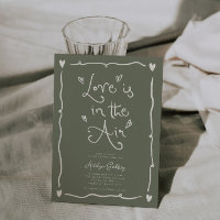 Amor Excêntrico Está No Ar Chá de Noiva Verde Oliv