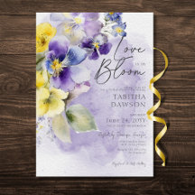 Amor Floral Amarelo Roxo Ao Chá Moderno De Sangue