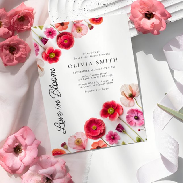 Convite Amor No Bloom Chá de panela Convide (Criador carregado)