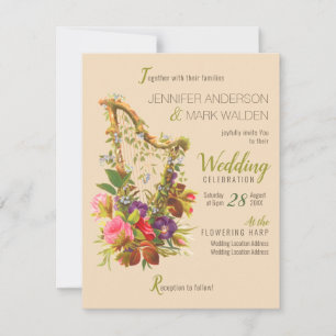 Convite Amor no bloom Music relacionada ao CC0318 Floral W