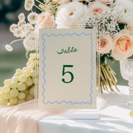 Convite Amor no Bloom Whimsical Table Number