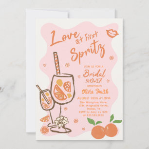 Convite Amor no First Spritz Chá de panela