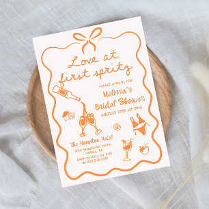 Convite Amor no First Spritz Chá de panela