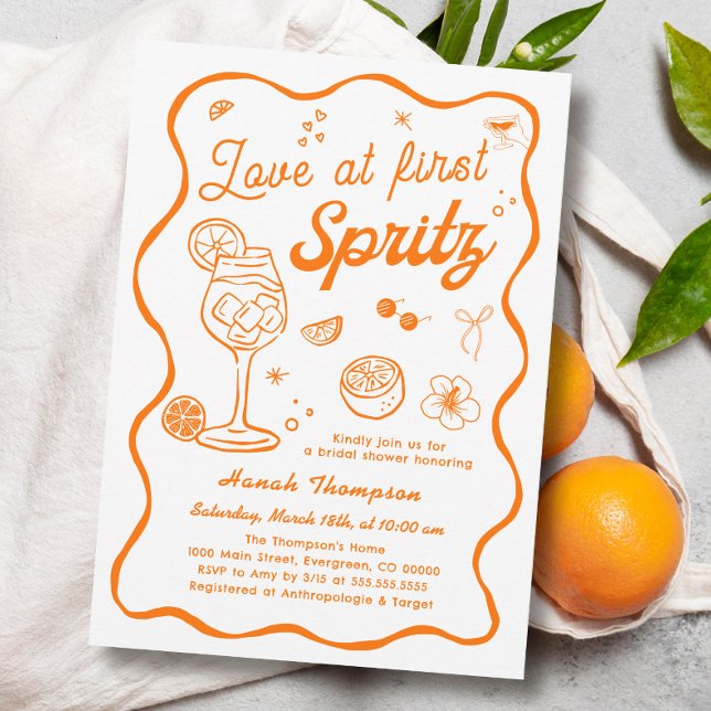 Convite Amor no First Spritz Chá de panela (Criador carregado)