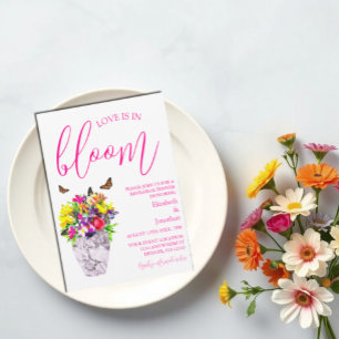 Convite Amor No Janto De Ensaio Floral Bloom