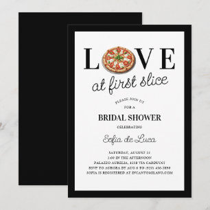 Convite Amor No Primeiro Chá de panela Da Pizza Italiana
