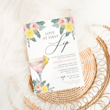 Amor no Primeiro Chá de panela Sip Bright Cocktail