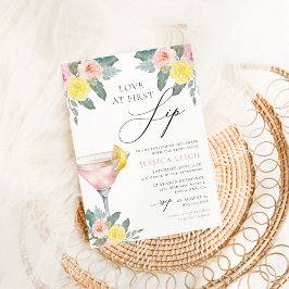 Convite Amor no Primeiro Chá de panela Sip Bright Cocktail