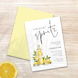 Convite Amor no Primeiro Chá de panela Spritz Limoncello
