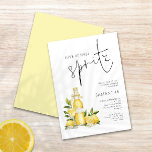 Convite Amor no Primeiro Chá de panela Spritz Limoncello