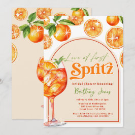 Convite Amor no Primeiro Chá de panela Spritz Orange Groov