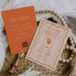 Convite Amor no Primeiro Spritz Chá de panela Duplo